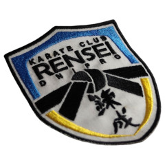 Нашивка "Rensei Karate Club" | Щит с эмблемой клуба каратэ RENSEI и силуэтом каратиста. |